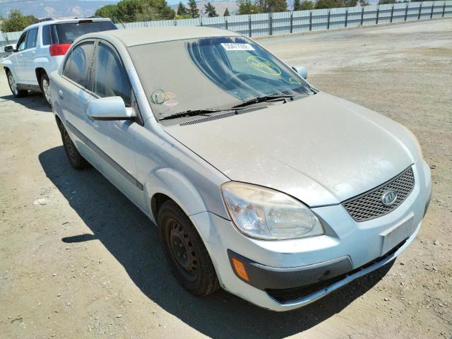 KNADE123386417036 - 2008 KIA RIO BASE BLUE photo 1