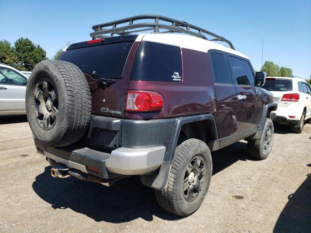 JTEBU11F270075794 - 2007 TOYOTA FJ CRUISER MAROON photo 4