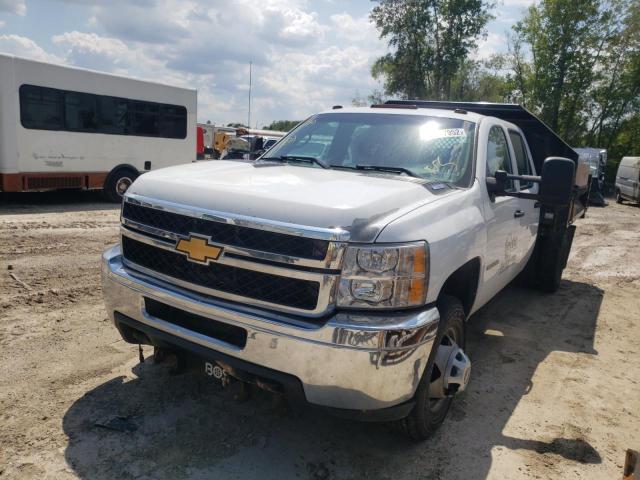 1GB4KZCL4CF195466 - 2012 CHEVROLET 3500 WHITE photo 2