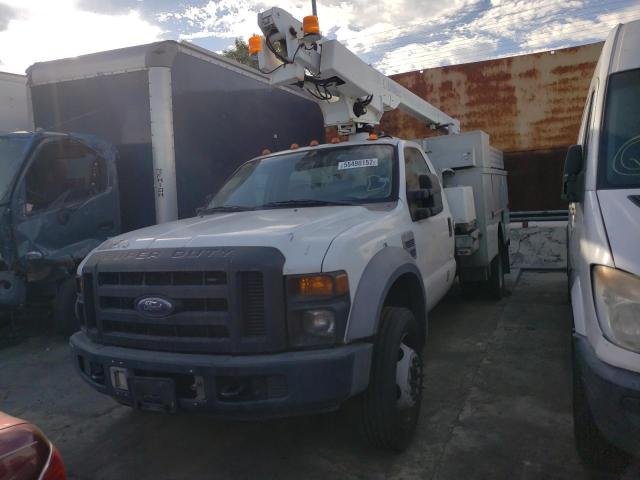 1FD4F46Y08EC32502 - 2008 FORD F450 SUPER WHITE photo 2