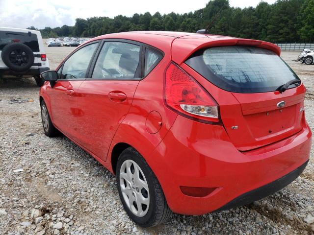 3FADP4EJ3DM178435 - 2013 FORD FIESTA SE RED photo 3