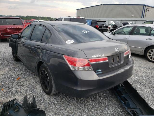 1HGCP2F38CA149293 - 2012 HONDA ACCORD LX GRAY photo 3