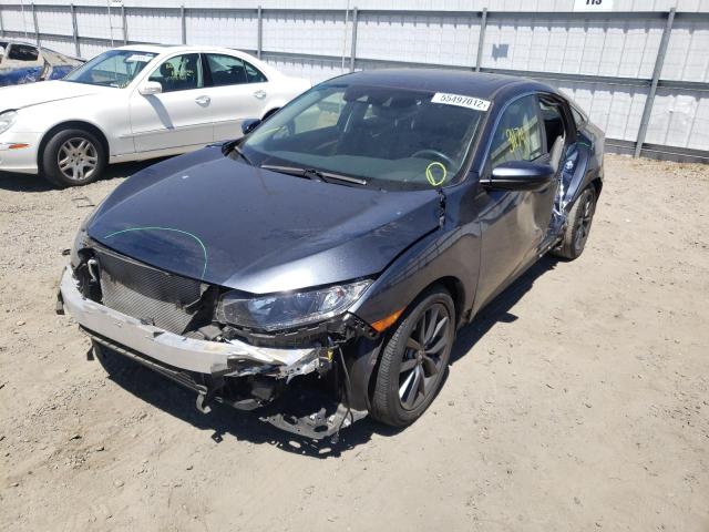 JHMFC1F79KX007047 - 2019 HONDA CIVIC EXL Mavi foto 2