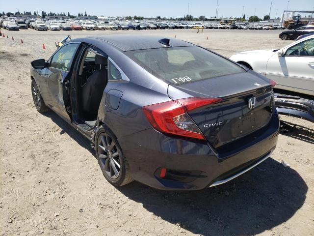 JHMFC1F79KX007047 - 2019 HONDA CIVIC EXL Mavi foto 3