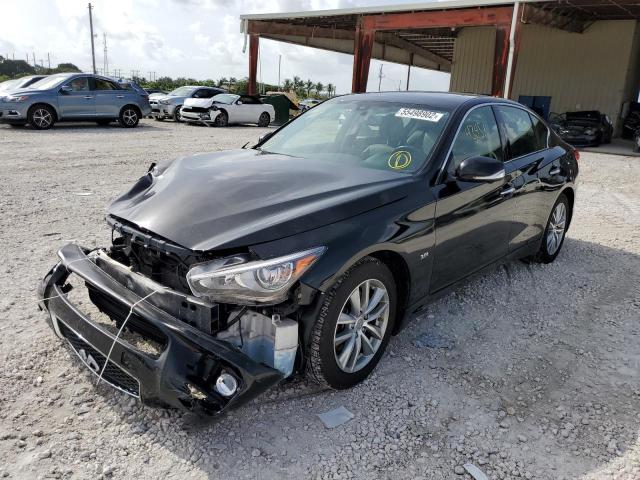 JN1EV7AR8GM340810 - 2016 INFINITI Q50 PREMIU BLACK photo 2