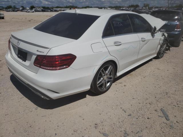 WDDHF8JB3GB266407 - 2016 MERCEDES-BENZ E 350 4MAT WHITE photo 4