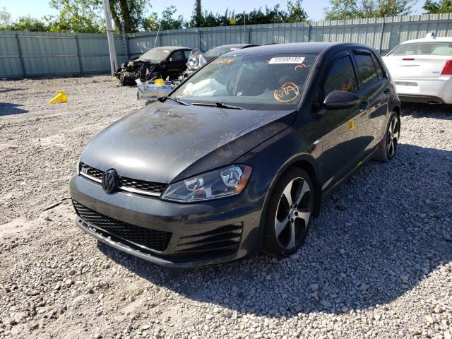 3VW5T7AU8HM016279 - 2017 VOLKSWAGEN GTI S BLACK photo 2