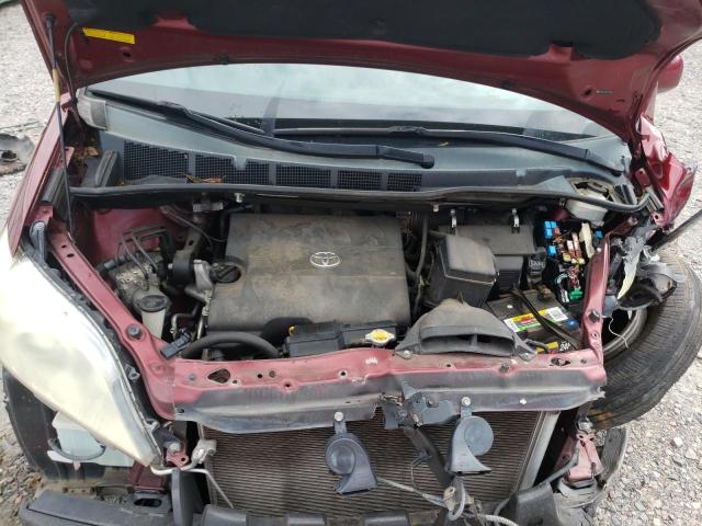 5TDKK3DC4BS129433 - 2011 TOYOTA SIENNA LE BURGUNDY photo 7