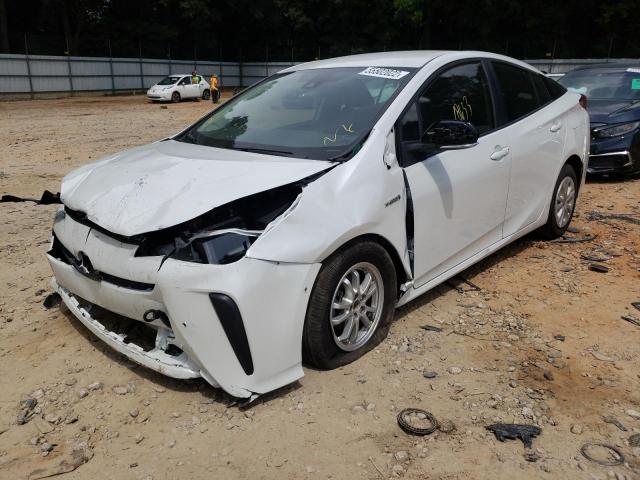 JTDKAMFU3M3138501 - 2021 TOYOTA PRIUS SPEC WHITE photo 2