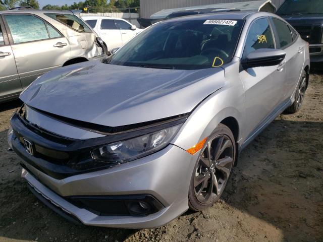 2HGFC2F85LH589929 - 2020 HONDA CIVIC SPOR SILVER photo 2