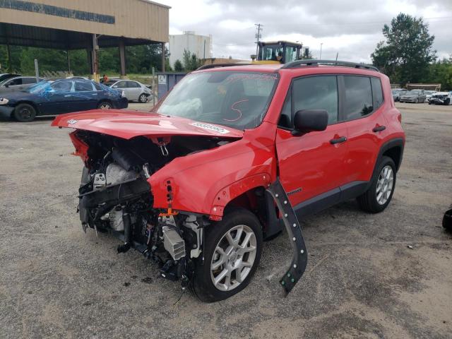 ZACNJBAB3KPJ79532 - 2019 JEEP RENEGADE S RED photo 2