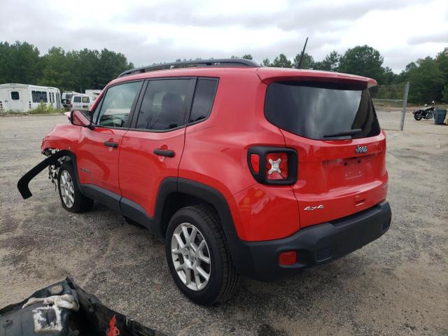 ZACNJBAB3KPJ79532 - 2019 JEEP RENEGADE S RED photo 3
