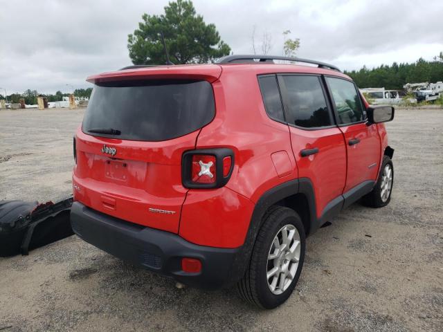 ZACNJBAB3KPJ79532 - 2019 JEEP RENEGADE S RED photo 4