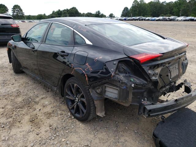 19XFC2F88KE031520 - 2019 HONDA CIVIC SPOR BLACK photo 3