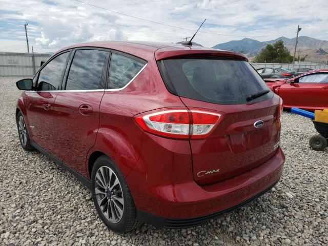 1FADP5DU2HL116808 - 2017 FORD C-MAX TITA MAROON photo 3