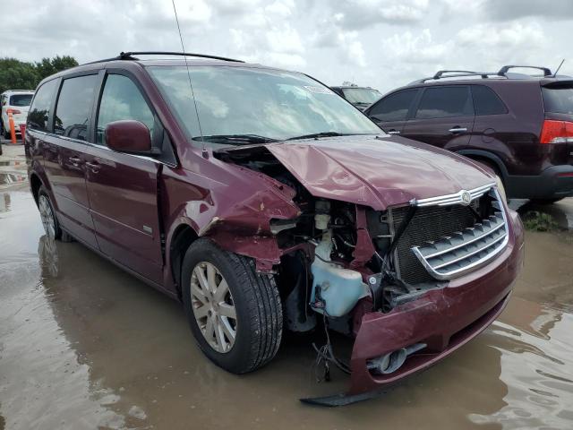 2A8HR54P78R839120 - 2008 CHRYSLER TOWN & COU BURGUNDY photo 1