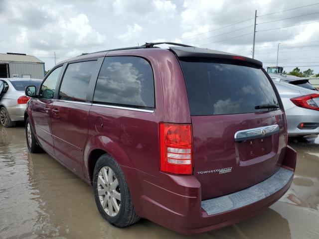 2A8HR54P78R839120 - 2008 CHRYSLER TOWN & COU BURGUNDY photo 3