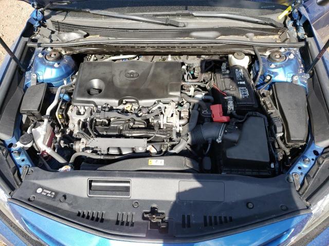 4T1B61HK6JU011139 - 2018 TOYOTA CAMRY XSE BLUE photo 7