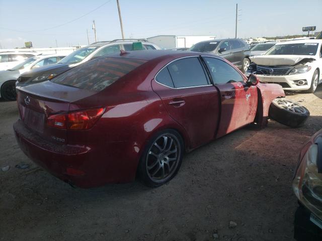 JTHBK262582079526 - 2008 LEXUS IS 250 BURGUNDY photo 4