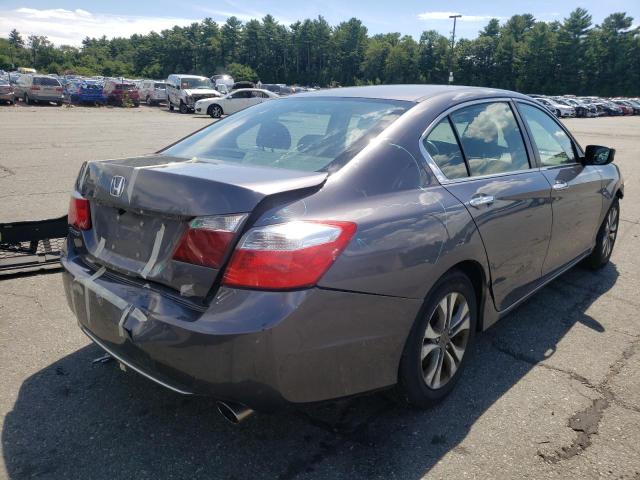 1HGCR2F30FA235986 - 2015 HONDA ACCORD LX GRAY photo 4