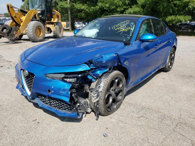 ZARFAEEN5J7565366 - 2018 ALFA ROMEO GIULIA TI BLUE photo 2