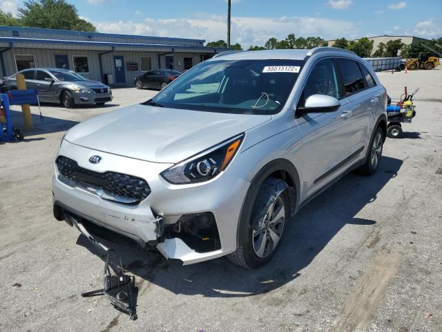 KNDCB3LC1M5468925 - 2021 KIA NIRO LX SILVER photo 2