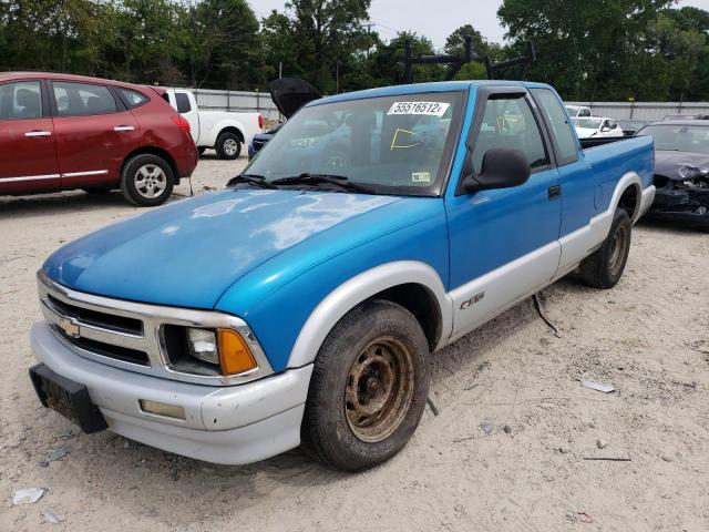 1GCCS19Z9RK129760 - 1994 CHEVROLET S TRUCK S1 BLUE photo 2