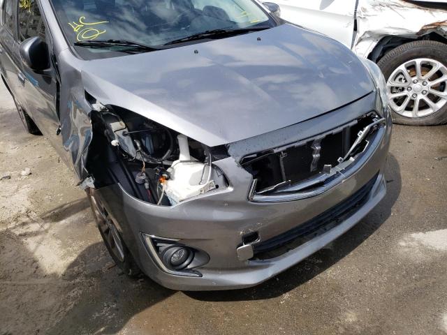 ML32F4FJ8JHF01662 - 2018 MITSUBISHI MIRAGE G4 GRAY photo 9