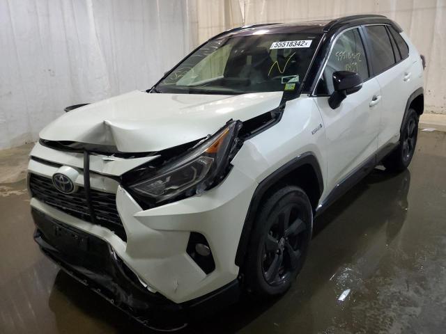 4T3E6RFV2MU035412 - 2021 TOYOTA RAV4 XSE WHITE photo 2