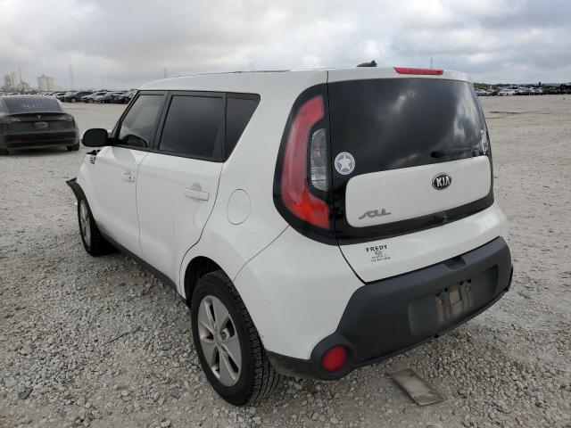 KNDJN2A29G7267236 - 2016 KIA SOUL WHITE photo 3