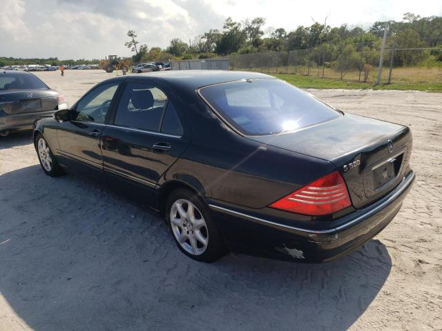 WDBNG75JX5A434292 - 2005 MERCEDES-BENZ S 500 BLACK photo 3