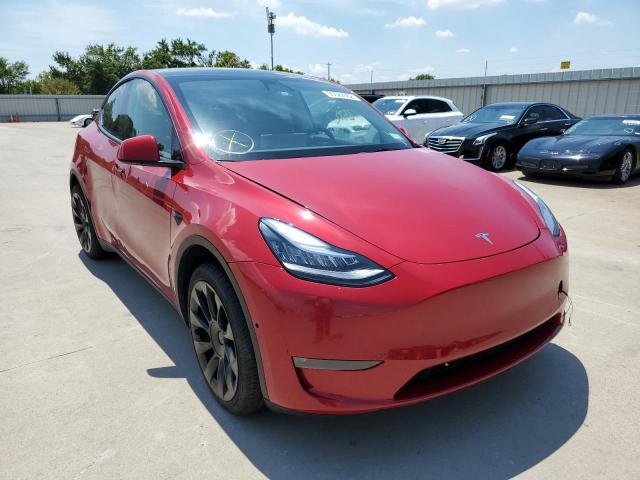 7SAYGDEE7NF366852 - 2022 TESLA MODEL Y RED photo 1