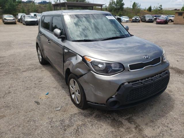 KNDJN2A26E7063815 - 2014 KIA SOUL GRAY photo 1