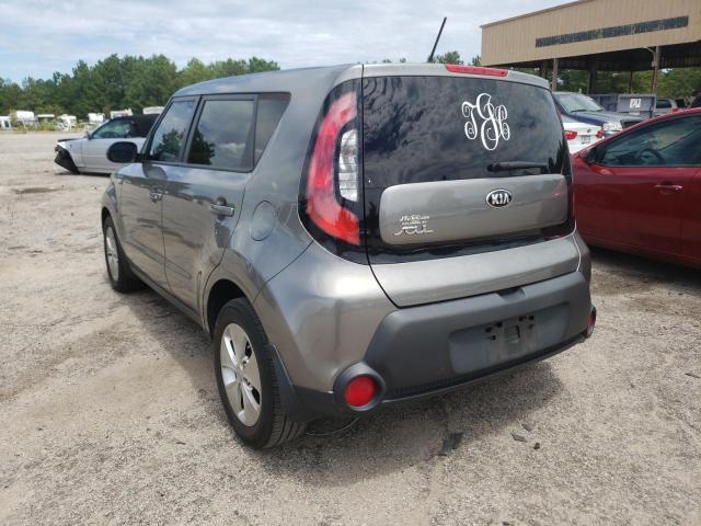 KNDJN2A26E7063815 - 2014 KIA SOUL GRAY photo 3