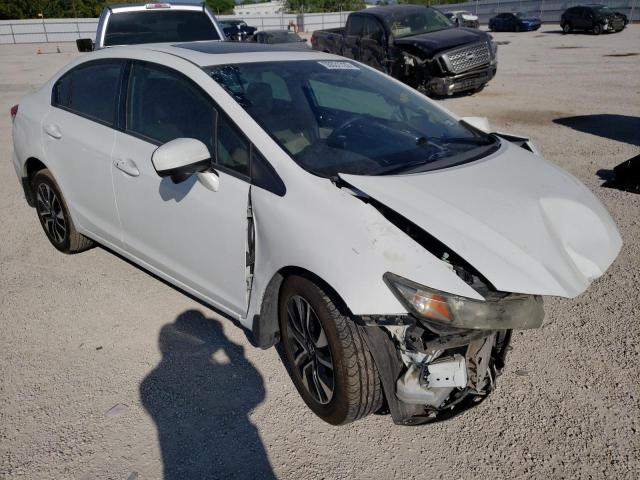 19XFB2F80FE048126 - 2015 HONDA CIVIC EX WHITE photo 1