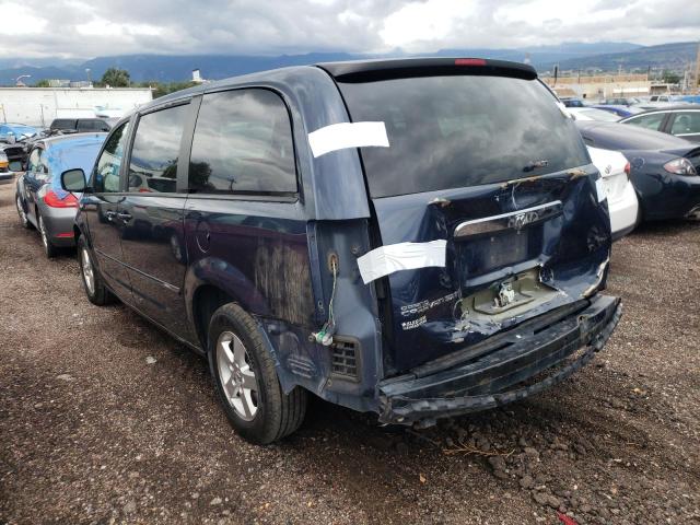 1D8HN54P08B134971 - 2008 DODGE GRAND CARA BLUE photo 3