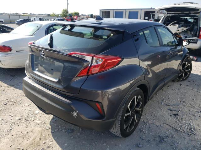 JTNKHMBXXJ1003594 - 2018 TOYOTA C-HR XLE GRAY photo 4