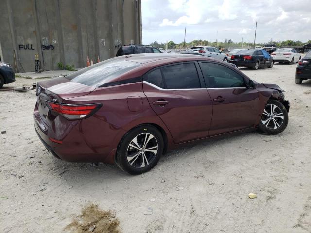 3N1AB8CV1MY210304 - 2021 NISSAN SENTRA SV MAROON photo 4