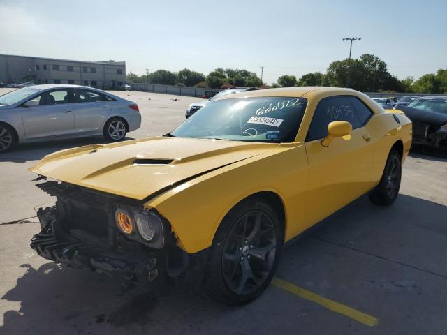 2C3CDZAGXHH666022 - 2017 DODGE CHALLENGER YELLOW photo 2