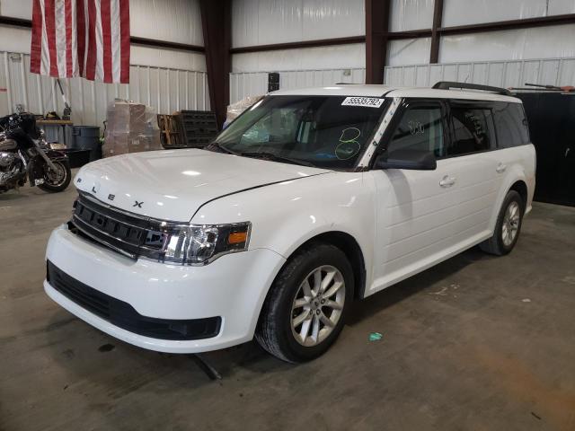 2FMGK5B8XGBA21502 - 2016 FORD FLEX SE WHITE photo 2