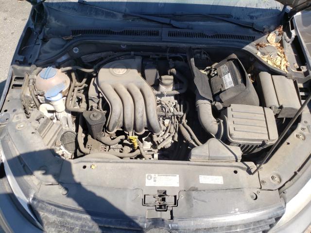 3VW2K7AJ1EM238119 - 2014 VOLKSWAGEN JETTA BASE رمادي صورة 7