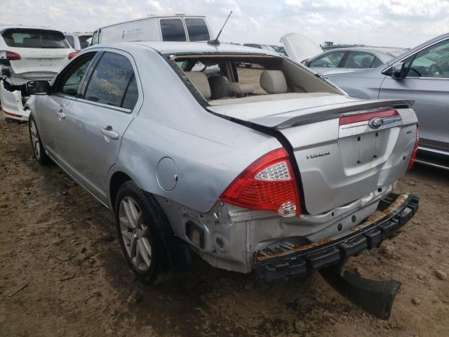 3FAHP0JA6BR104037 - 2011 FORD FUSION SEL SILVER photo 3