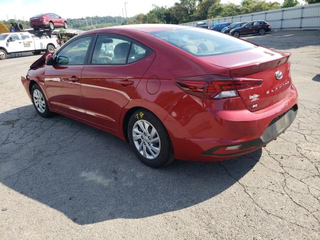 KMHD74LF4KU758550 - 2019 HYUNDAI ELANTRA SE RED photo 3