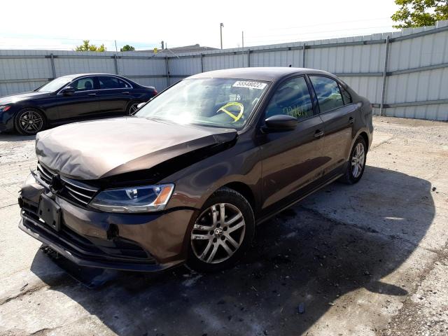 3VW2K7AJ5FM230218 - 2015 VOLKSWAGEN JETTA BASE 棕色 照片 2