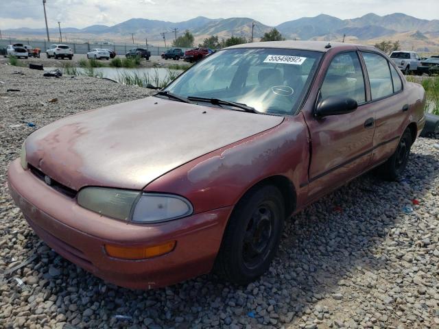 1Y1SK5268VZ406107 - 1997 GEO PRIZM BASE BURGUNDY photo 2