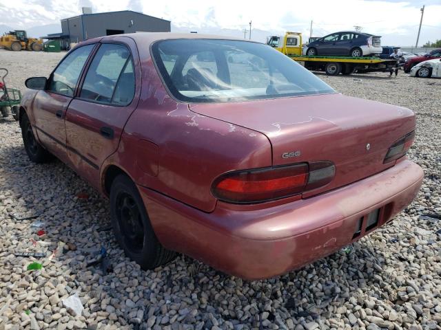 1Y1SK5268VZ406107 - 1997 GEO PRIZM BASE BURGUNDY photo 3