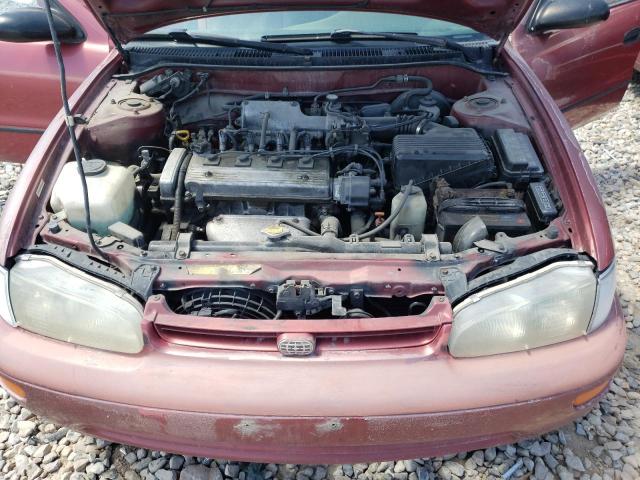 1Y1SK5268VZ406107 - 1997 GEO PRIZM BASE BURGUNDY photo 7