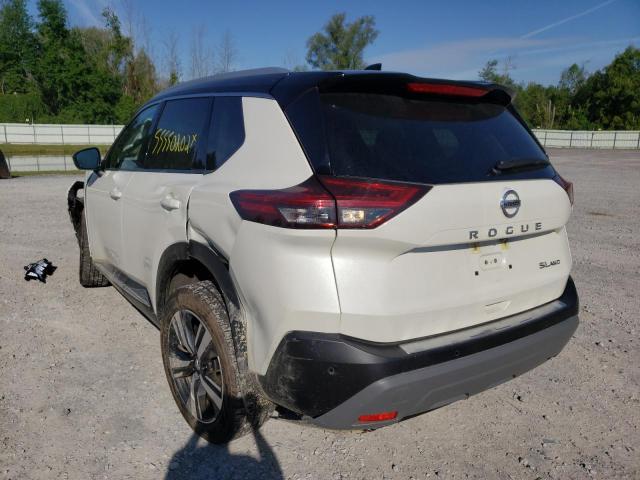 JN8AT3CBXMW203883 - 2021 NISSAN ROGUE SL WHITE photo 3