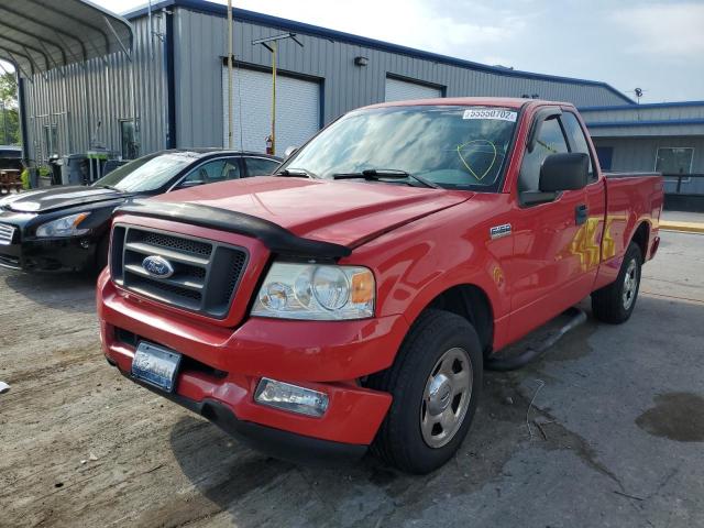 1FTRF12295KE74065 - 2005 FORD F150 RED photo 9