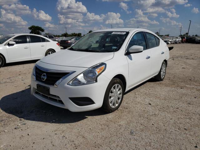 3N1CN7AP3KL856338 - 2019 NISSAN VERSA S WHITE photo 2